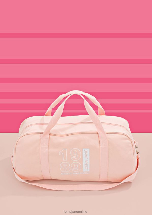 Lorna Jane 1989 Canvas-Reisetasche ZR60X284 Zubehörteil blasser Pfirsich Frauen