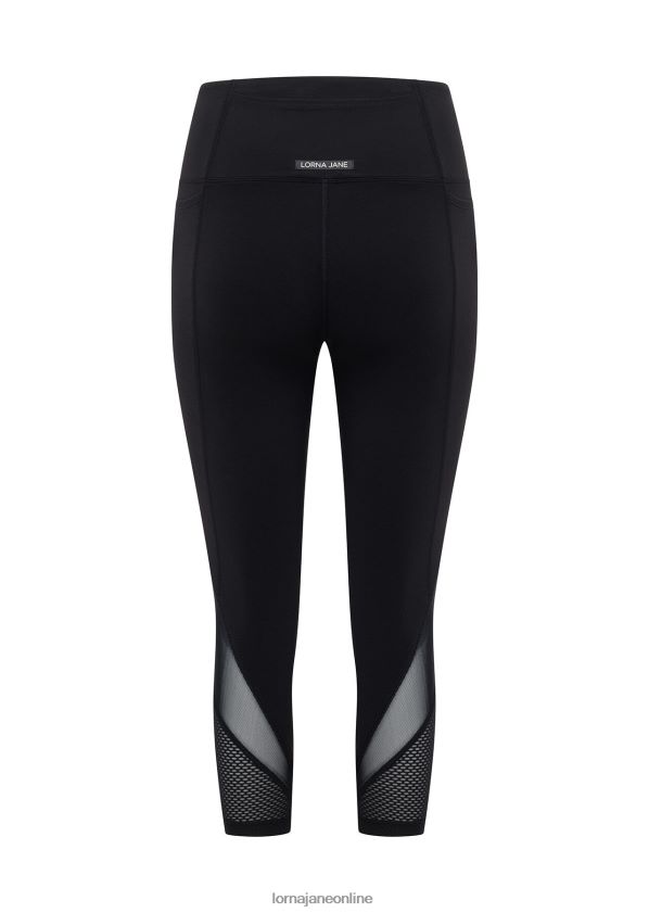 Lorna Jane 7/8-Leggings mit Airflow-Kernstabilität ZR60X84 Bekleidung Schwarz Frauen