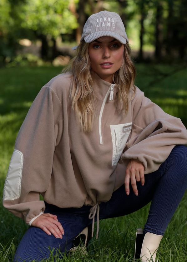 Lorna Jane Abenteuer-Cord-Mütze ZR60X481 Zubehörteil cremefarben Frauen