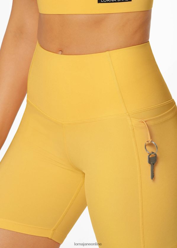 Lorna Jane Abstand Bauchstütze Telefon Fahrrad kurz ZR60X283 Bekleidung Löwenzahn Frauen