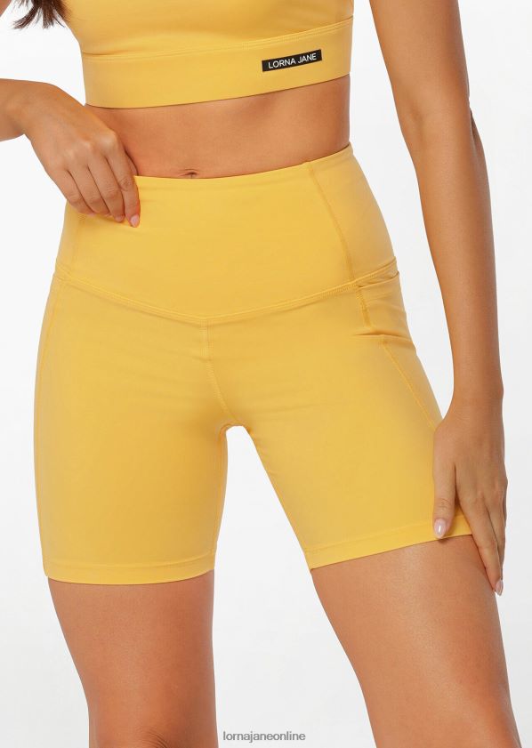 Lorna Jane Abstand Bauchstütze Telefon Fahrrad kurz ZR60X283 Bekleidung Löwenzahn Frauen