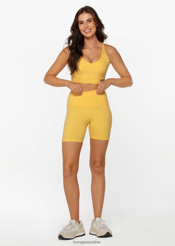 Lorna Jane Abstand Bauchstütze Telefon Fahrrad kurz ZR60X283 Bekleidung Löwenzahn Frauen