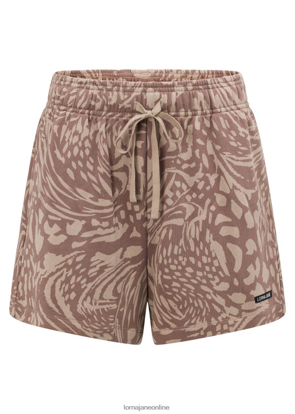 Lorna Jane Abstrakte Sweat-Shorts ZR60X92 Bekleidung Abstrakter Druck aus Sandstein Frauen