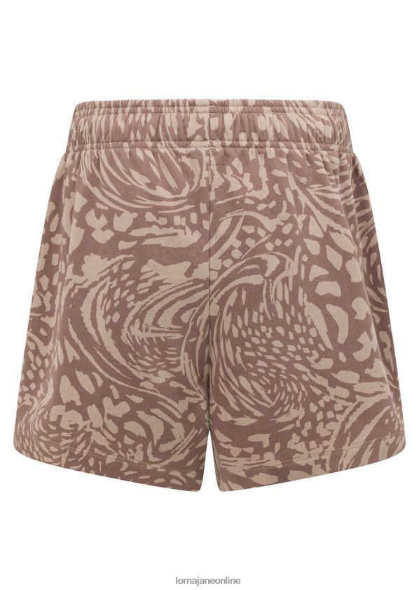 Lorna Jane Abstrakte Sweat-Shorts ZR60X92 Bekleidung Abstrakter Druck aus Sandstein Frauen