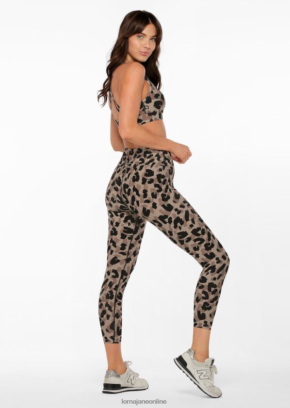 Lorna Jane Abstrakte Tier-Excel-Knöchelbeißer-Leggings ZR60X235 Bekleidung abstrakter Gepardendruck Frauen