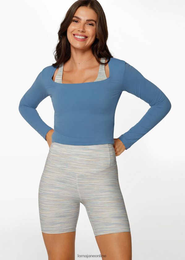 Lorna Jane Aktives kurzärmliges Oberteil mit kurzem Schnitt ZR60X255 Bekleidung kosmischer Staub Frauen