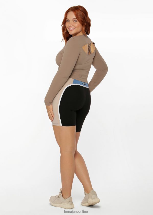 Lorna Jane Aktives kurzärmliges Oberteil mit kurzem Schnitt ZR60X256 Bekleidung Knochen Frauen