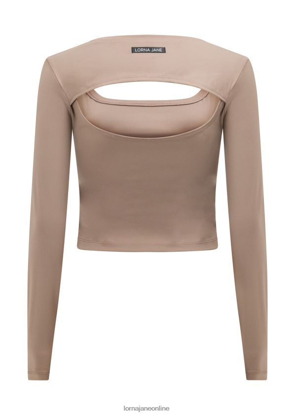 Lorna Jane Aktives kurzärmliges Oberteil mit kurzem Schnitt ZR60X256 Bekleidung Knochen Frauen