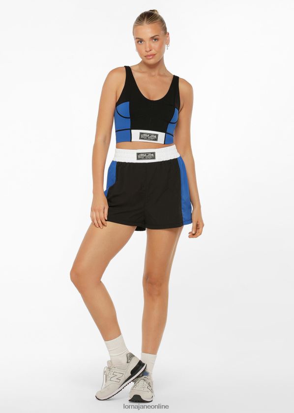 Lorna Jane All-Star-Kombi aus recyceltem BH-Tanktop ZR60X116 Bekleidung schwarzer Spleiß Frauen