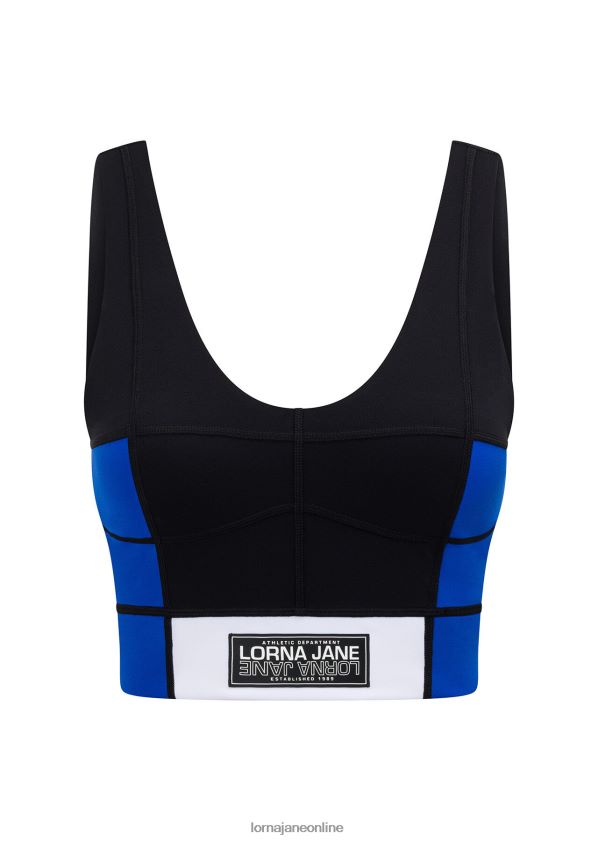 Lorna Jane All-Star-Kombi aus recyceltem BH-Tanktop ZR60X116 Bekleidung schwarzer Spleiß Frauen