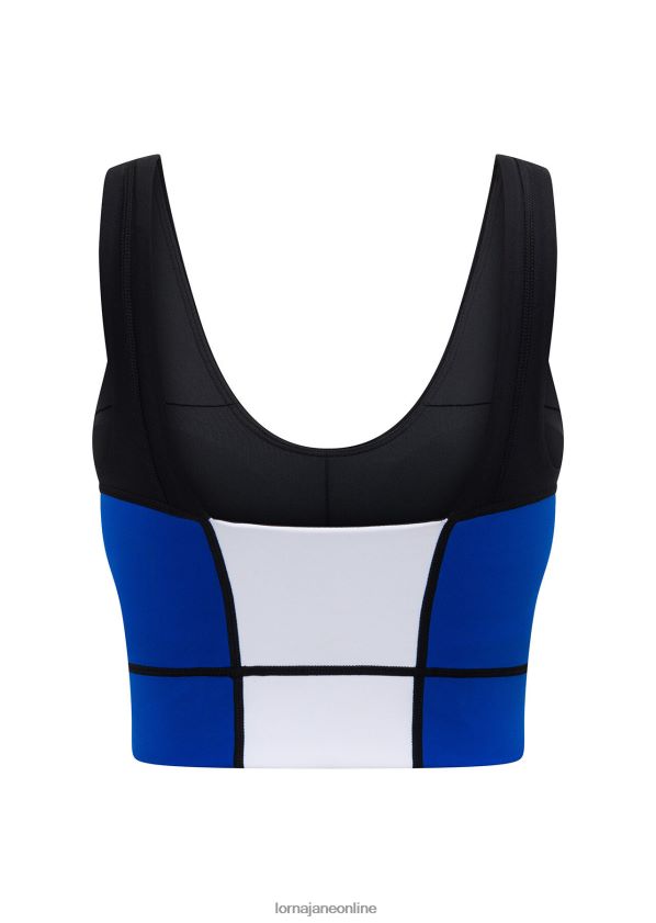 Lorna Jane All-Star-Kombi aus recyceltem BH-Tanktop ZR60X116 Bekleidung schwarzer Spleiß Frauen