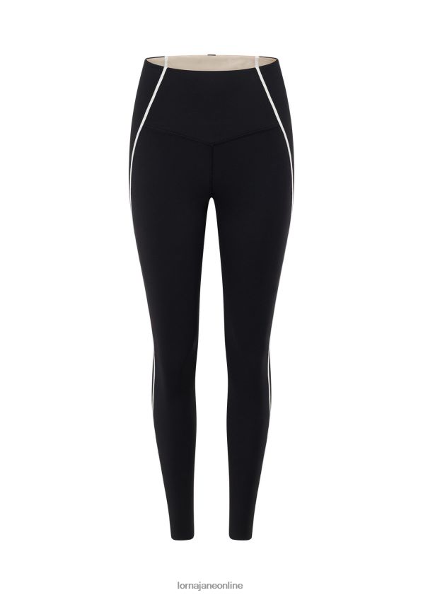 Lorna Jane Amplify Knöchelbeißer-Leggings mit geklebten Taschen ZR60X7 Bekleidung Schwarz Frauen