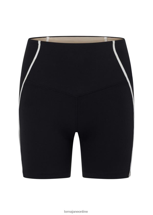 Lorna Jane Amplify geklebte Pocket-Bike-Shorts ZR60X10 Bekleidung Schwarz Frauen
