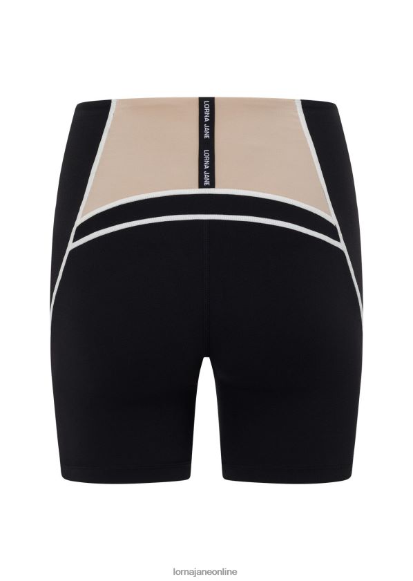 Lorna Jane Amplify geklebte Pocket-Bike-Shorts ZR60X10 Bekleidung Schwarz Frauen