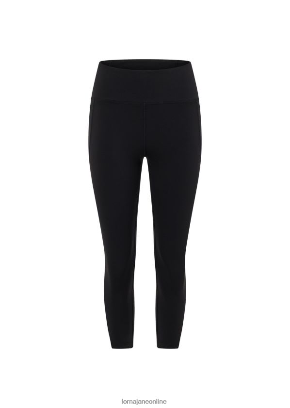 Lorna Jane Amy Phone Pocket 7/8-Tech-Leggings ZR60X461 Bekleidung Schwarz Frauen