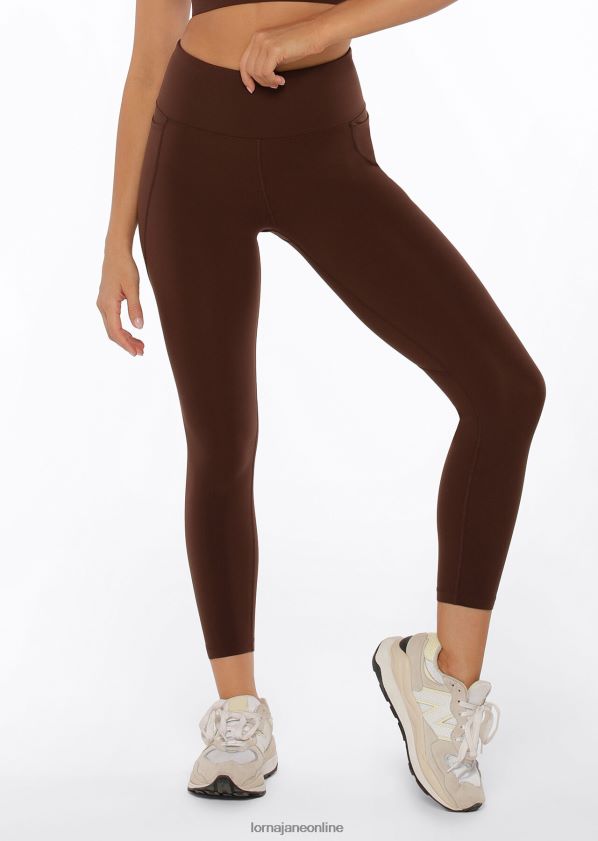 Lorna Jane Amy Phone Pocket Ankle Biter Tech-Leggings ZR60X448 Bekleidung Espresso Frauen