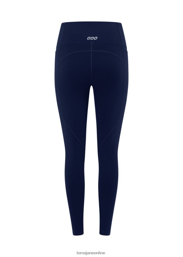 Lorna Jane Amy Phone Pocket Tech Ankle Biter Leggings ZR60X142 Bekleidung Französische Marine Frauen