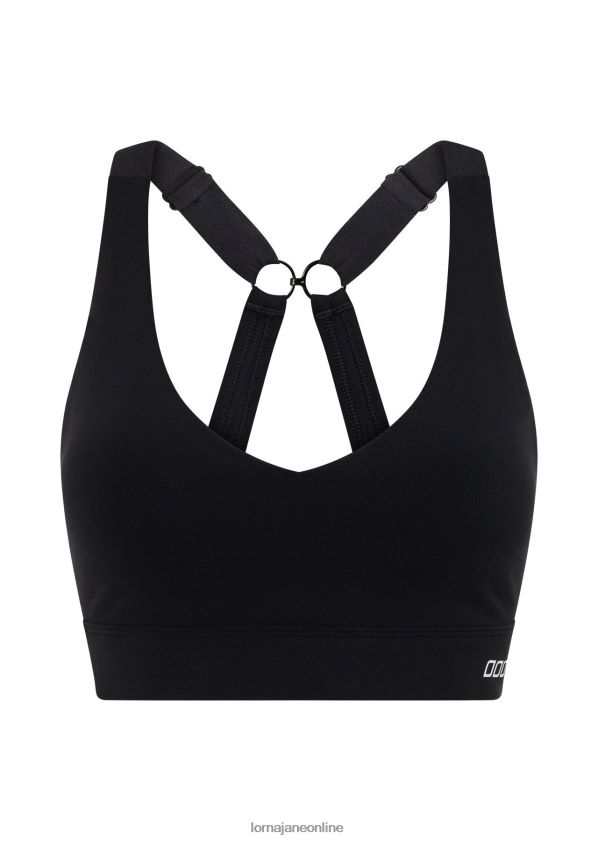 Lorna Jane Amy Sport-BH ZR60X466 Bekleidung Schwarz Frauen