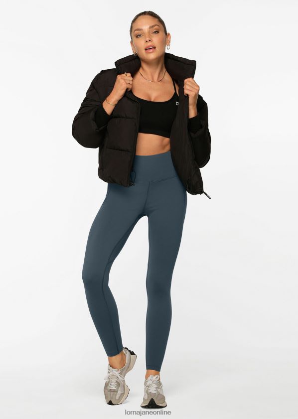 Lorna Jane Amy Winter Thermo-Leggings mit Handytasche ZR60X295 Bekleidung blasses Indigo Frauen