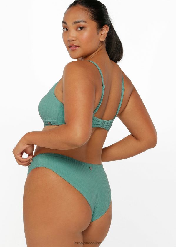 Lorna Jane Bade-BH aus Meersalz-Frottee ZR60X410 Bekleidung Seegras Frauen