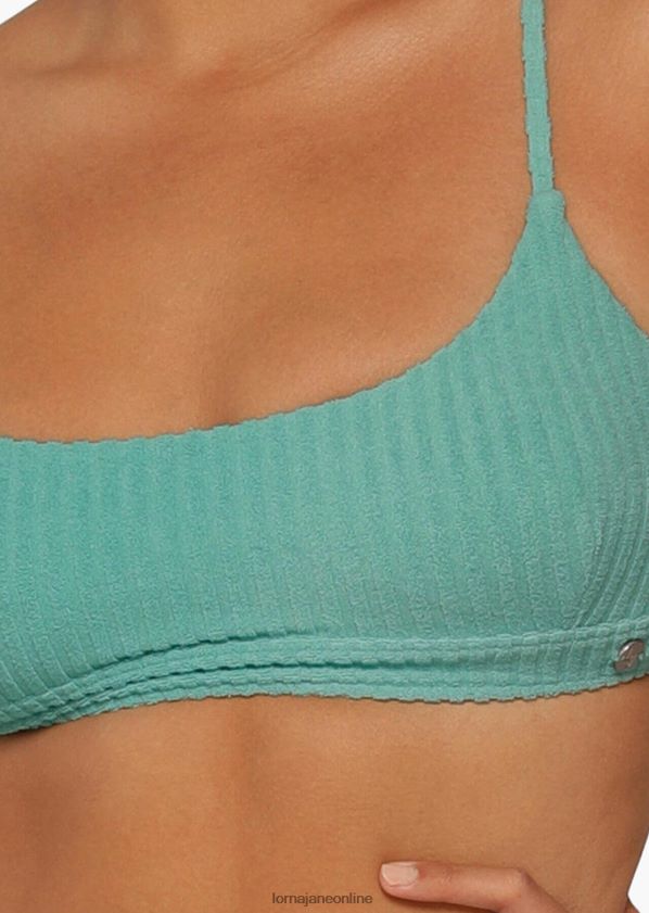 Lorna Jane Bade-BH aus Meersalz-Frottee ZR60X410 Bekleidung Seegras Frauen