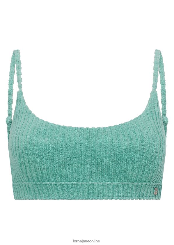 Lorna Jane Bade-BH aus Meersalz-Frottee ZR60X410 Bekleidung Seegras Frauen