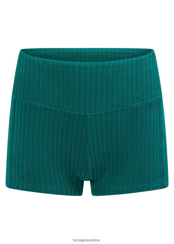 Lorna Jane Badeshorts aus Rock-Pool-Frottee ZR60X407 Bekleidung dunkles Blaugrün Frauen