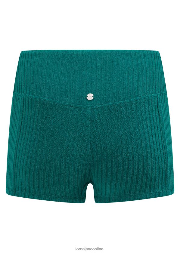 Lorna Jane Badeshorts aus Rock-Pool-Frottee ZR60X407 Bekleidung dunkles Blaugrün Frauen