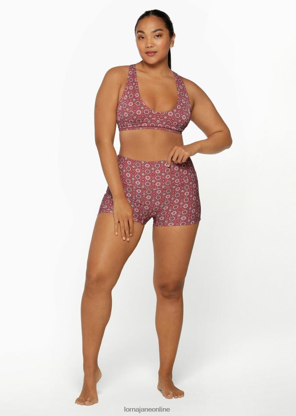 Lorna Jane Badeshorts aus recyceltem Material auf der marokkanischen Insel ZR60X406 Bekleidung marokkanischer Fliesendruck Frauen
