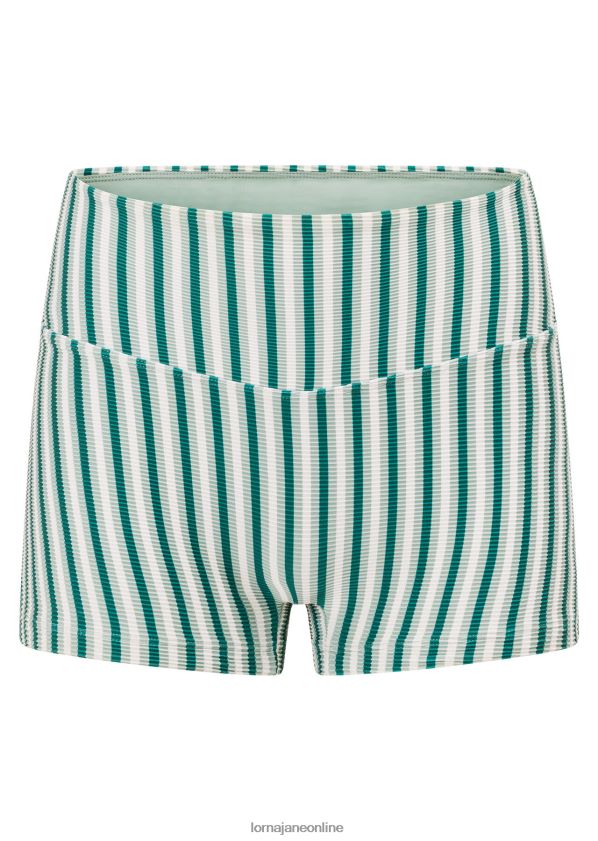Lorna Jane Badeshorts aus recyceltem Tidal Wave-Material ZR60X404 Bekleidung Flutwellenstreifen Frauen