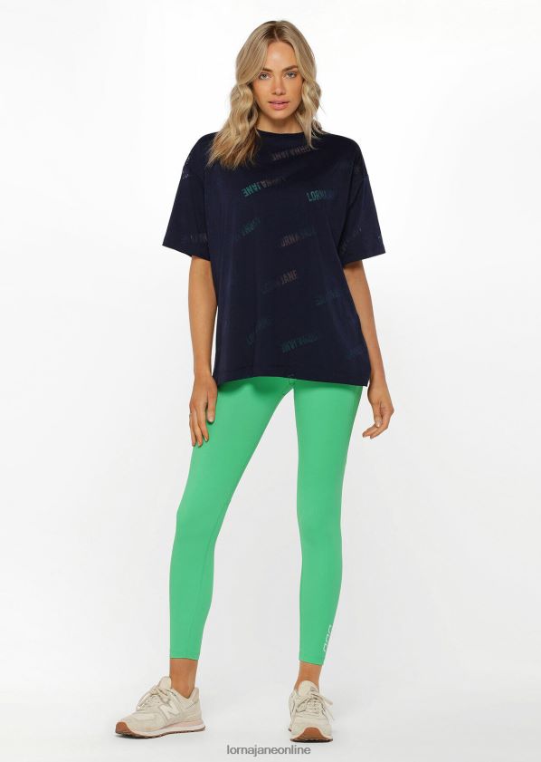 Lorna Jane Burnout-Freund-T-Shirt ZR60X341 Bekleidung Französische Marine Frauen