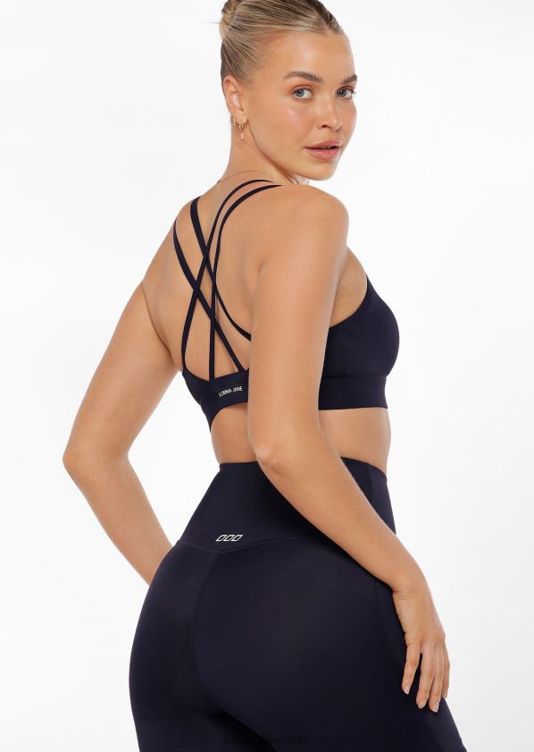 Lorna Jane Cool Touch Lunar Sport-BH ZR60X187 Bekleidung Französische Marine Frauen
