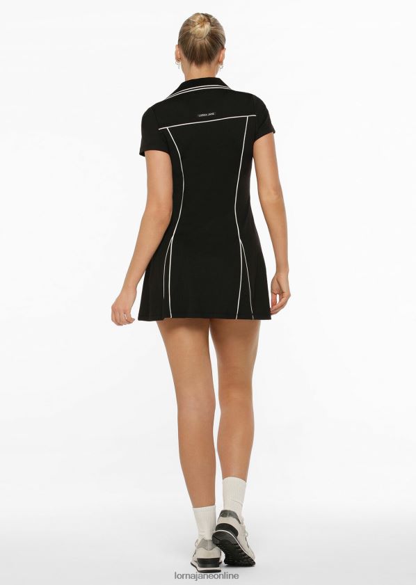 Lorna Jane Deuce Retro-Tenniskleid ZR60X185 Bekleidung Schwarz Frauen