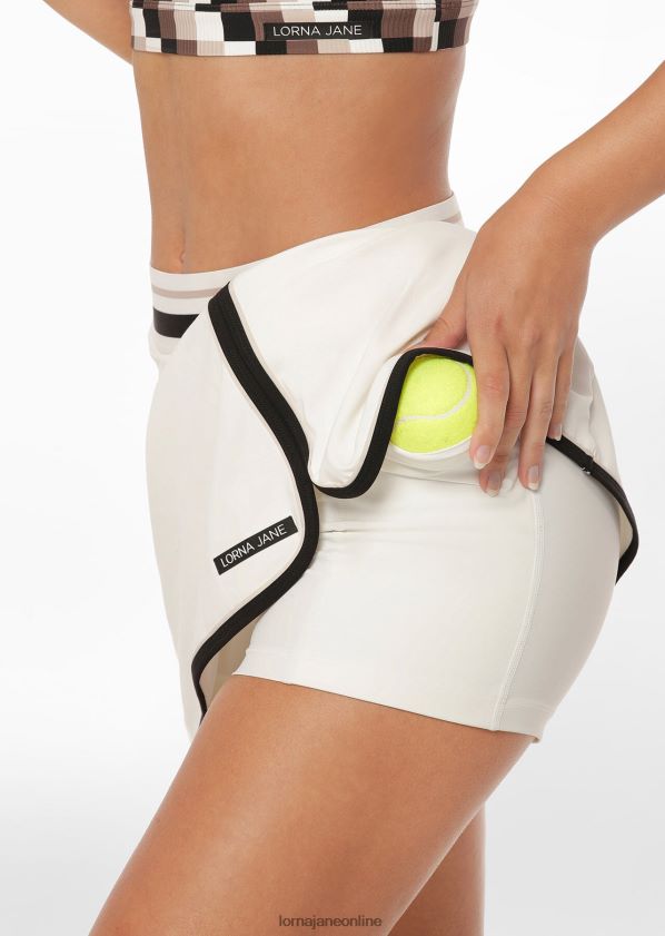 Lorna Jane Deuce Retro-Tennisskort ZR60X190 Bekleidung Porzellan Frauen