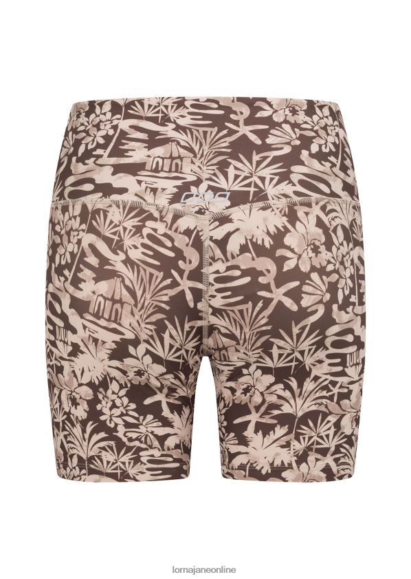 Lorna Jane Dusty Palm Fahrradshorts ZR60X315 Bekleidung staubiger Palmenabdruck Frauen