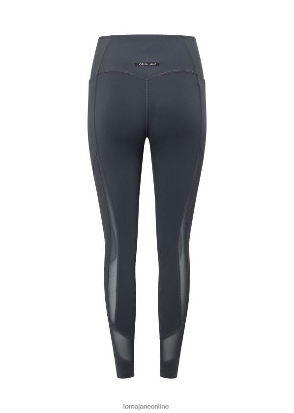 Lorna Jane Elite No Ride Ankle Biter Leggings ZR60X163 Bekleidung Titan Frauen
