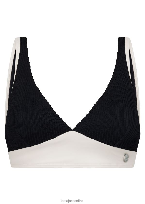 Lorna Jane Entspannungs-Schwimm-BH mit Kräuselung ZR60X425 Bekleidung Schwarz Frauen