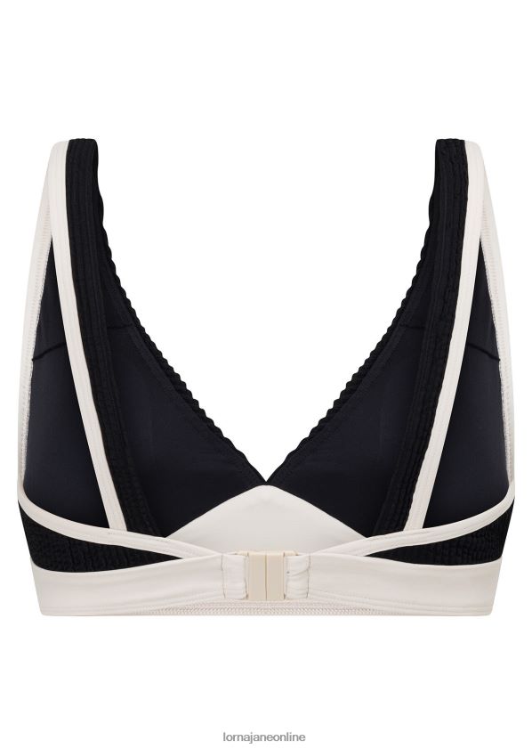 Lorna Jane Entspannungs-Schwimm-BH mit Kräuselung ZR60X425 Bekleidung Schwarz Frauen