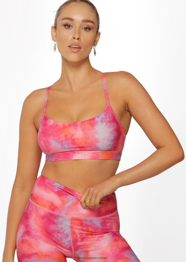 Lorna Jane Festival-Fieber-Sport-BH ZR60X208 Bekleidung Festival-Fieber-Druck Frauen