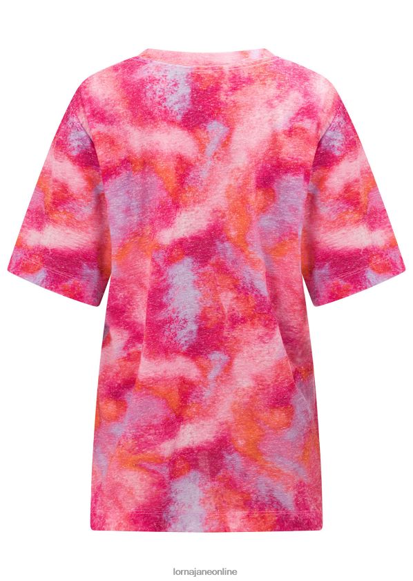 Lorna Jane Festivalfieber entspanntes T-Shirt ZR60X224 Bekleidung Festival-Fieber-Druck Frauen