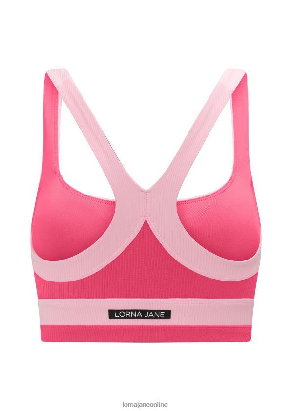 Lorna Jane Flaunt It Ripp-Sport-BH ZR60X212 Bekleidung Babyrosa Frauen