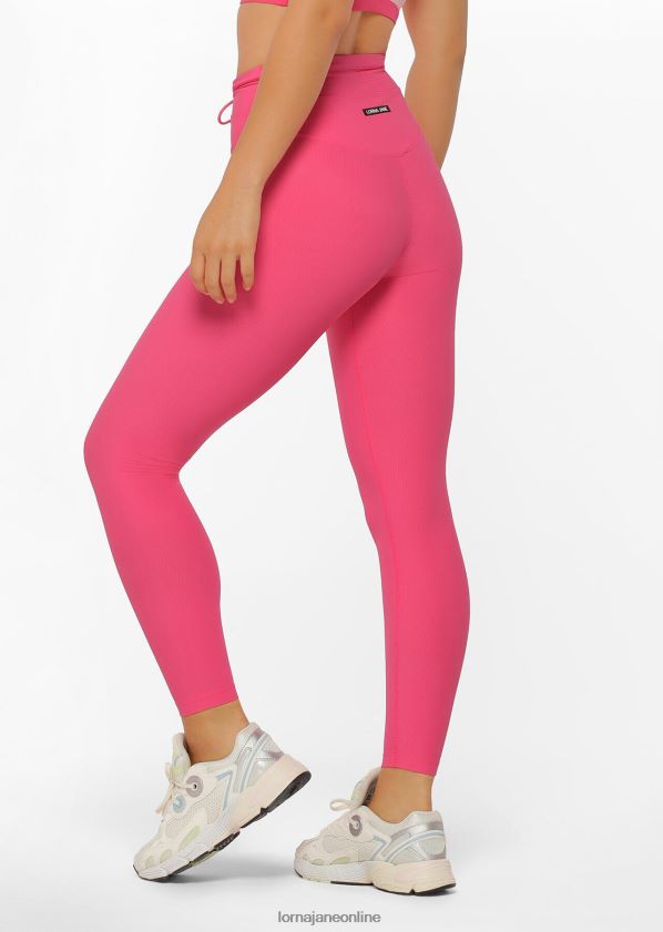 Lorna Jane Flaunt it gerippte Knöchelbeißer-Leggings ZR60X214 Bekleidung Babyrosa Frauen