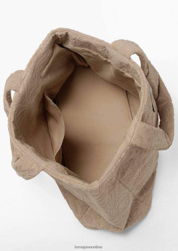 Lorna Jane Frottee-Einkaufstasche ZR60X318 Zubehörteil cremefarben Frauen