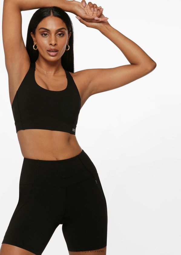 Lorna Jane Game Time recycelter Sport-BH ZR60X139 Bekleidung Schwarz Frauen