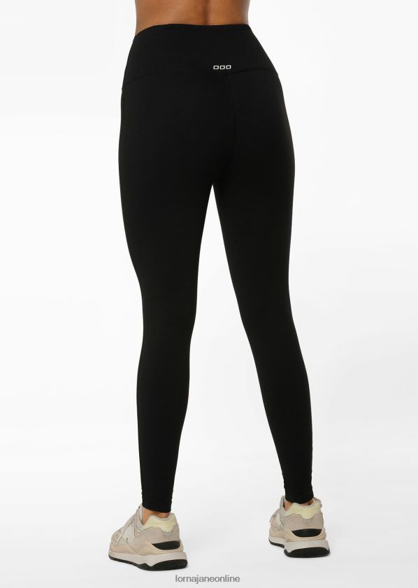 Lorna Jane Ganztägige Lotus-Thermo-Leggings ohne Scheuern in voller Länge ZR60X103 Bekleidung Schwarz Frauen