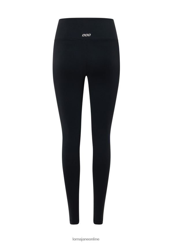 Lorna Jane Ganztägige Lotus-Thermo-Leggings ohne Scheuern in voller Länge ZR60X103 Bekleidung Schwarz Frauen