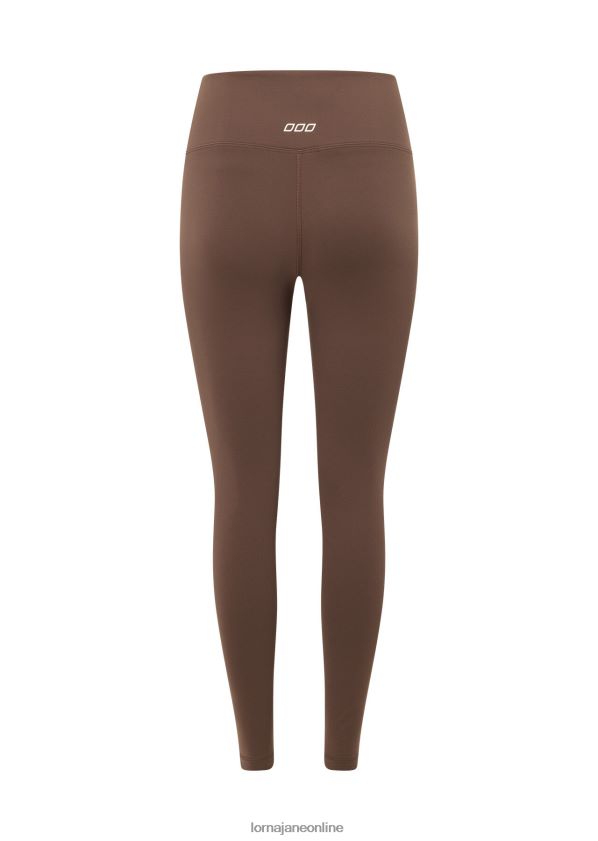 Lorna Jane Ganztägige Lotus-Thermo-Leggings ohne Scheuern in voller Länge ZR60X90 Bekleidung Schokolade Frauen