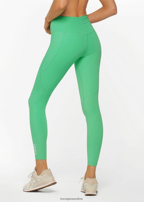 Lorna Jane Geraffte Leggings in voller Länge ZR60X340 Bekleidung Apfelsorbet Frauen