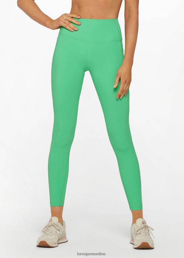 Lorna Jane Geraffte Leggings in voller Länge ZR60X340 Bekleidung Apfelsorbet Frauen