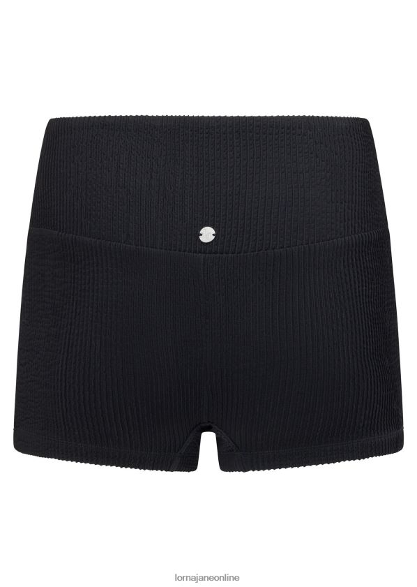 Lorna Jane Gewellte Badeshorts im Urlaubs-Hype ZR60X421 Bekleidung Schwarz Frauen